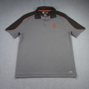 San Francisco‎ Giants Polo Shirt Mens Large Gray MLB TX3 Cool